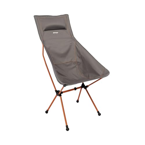 Vango Micro Steel Tall Camping Chair, Lighweight, Strong Foldable to Compact Size, High Back Design Garden Chair Perfect for Festivals, Fishing, Campers, Walkers (Excalibur)