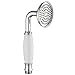 Produktbild PaulGurkes Nostalgie Handbrause Retro Duschkopf Antik Brausekopf Messing Keramik