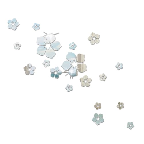 Fiori di ciliegio Adesivi da parete tridimensionali adesivi da parete in acrilico adesivi artistici adesivi adesivi adesivi per piastrelle a specchio decalcomanie per camera da letto bagno decorazione