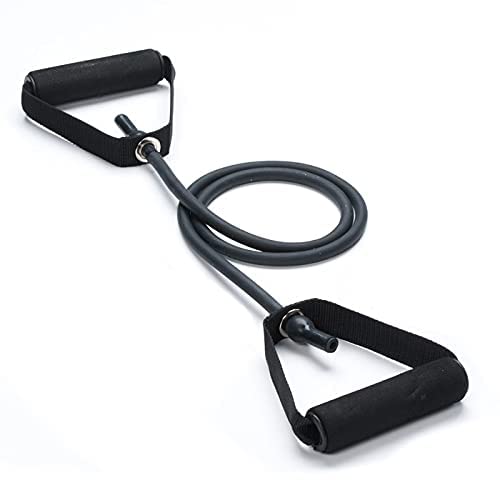 VIRTUAL WORLD Single Toning Resistance Tube Pull Rope Exercise Band for Stretching, Workout, Home Gym and Toning with Grip D Shaped Foam Handles for Men and Women (B09P5BNK29) Amazon Price History, Amazon Price Tracker