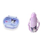 サンリオ(SANRIO) クロミ ランチボックス 015458+サンリオ(SANRIO) カバー付きステンレスボトル クロミ 子供 保冷専用 容量：470mL 名前スペース付き ワンタッチオープン 直飲み 091057【セット商品】