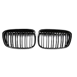 Coppia di griglie anteriori a doppia linea X1 F48 F49 2016 2017 2018 2019, colore nero lucido