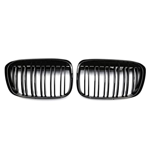 Coppia di griglie anteriori a doppia linea X1 F48 F49 2016 2017 2018 2019, colore nero lucido
