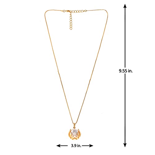 Mothers Half Pearl Pocket Pendant Set