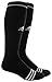 adidas Unisex Rivalry Baseball 2-Pack Otc sock, black/White, Medium
