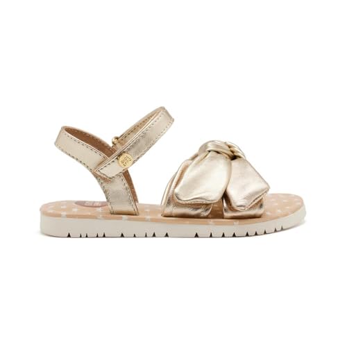 GIOSEPPO Girl's Modern Flat Sandal, Platinum, 8 us2