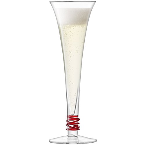 Set de 4 copas Prosecco LSA International rojo miniatura 4