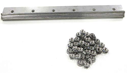 Strivide - Strip Curtain Door Hardware - 304 Stainless Steel Strip Door Hanger, Universal Jamb or Wall Mount, Commercial Industrial use Plastic Strip Door Hanger - 6 Foot (Two 3 Foot Sections)