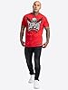 Tapout Men's Creston T-Shirt, Red/Black/Silver, S #1