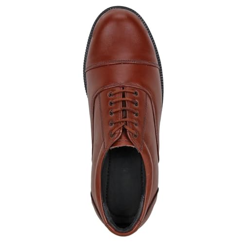 Image of Centrino Men's Formal Shoes | Shoes for Men Formal | Lace-Up Oxford with Cushioned Insole | Lightweight Comfortable | Premium Leather Shoes for Man Stylish | Mens Shoes for Office Business (9565)
