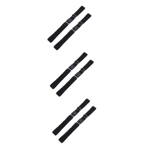 Beavorty 6 Piezas Clip Antideslizante Para Camisa Camisas Para Hombre Hombres Estribo Refuerzos Elástico Hebilla Corsé Guardianes Protectores Negro