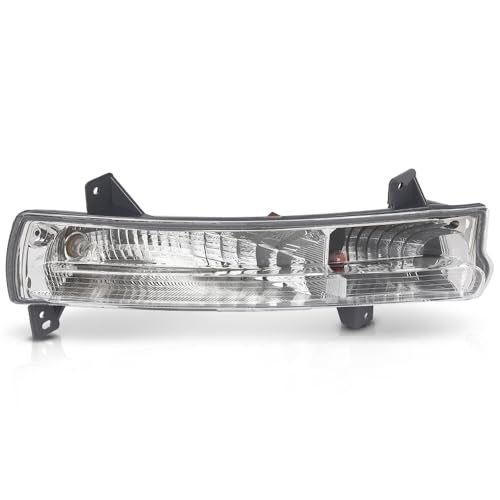 LQI Front Parking Light Corner Side Turn Signal Lamp Right Passenger Side Compatible with Jeep Compass 2017-2021 55112720AB, CH2521147