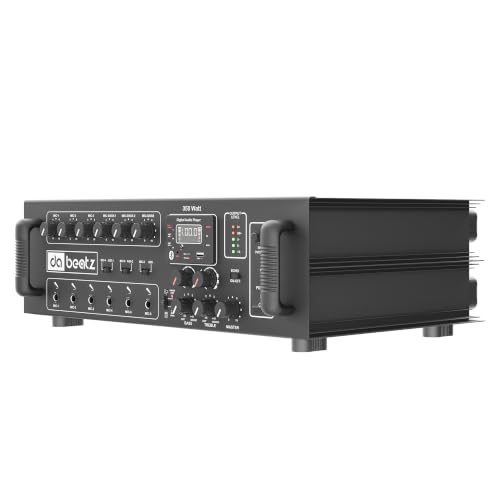 Image of DaBeatz 6-Channel Professional PA Mixer Amplifier 350W | Bluetooth, USB, FM, SD Card | Echo /Repeat Control | 3-Band EQ | 70V /100V /8Ω Output | Made in India