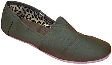 Marc Gold Ladies Olive Slip-On Sneaker (Large)