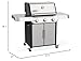 Weber Genesis S-315 Liquid Propane Gas Grill for Outdoor Cooking, Stainless Steel, 3 Burners – Stainless Steel Cooking Grates & PureBlu Burners
