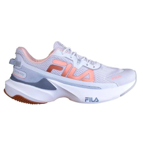 Tenis Fila Recovery Feminino, Vaporous Gray/Peach Parfait/Copper, 34