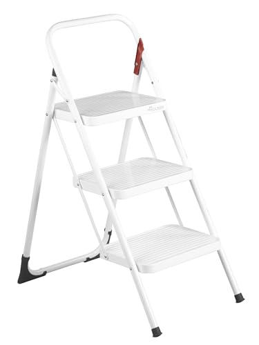 Taburete Plegable Rolser M11 UNE Blanco de dos peldaños para el hogar 2
