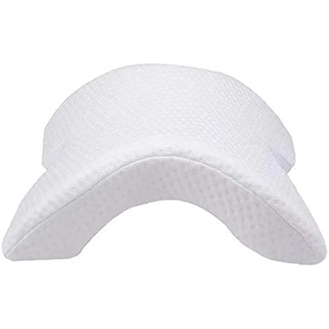 Arch U-shaped Curved Memory Foam Sleeping Neck Cervical Pillow with Hollow Design Arm Rest Hand Pillow 1pc Cover