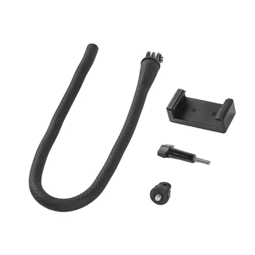Soporte de brazo ajustable con cuello de cisne y clip flexible para accesorios de escritorio