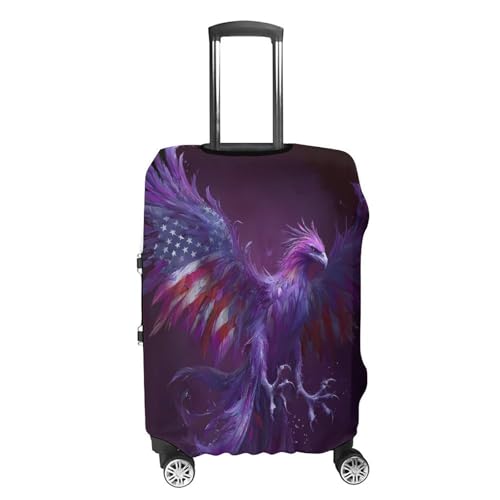 Phoenixes U.S.A. Flag Feather Ashes Luggage Covers Washable Travel Suitcase Cover Elastic Baggage Protector4