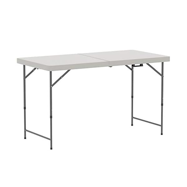 Home Vida Heavy Duty Trestle Picnic Folding Table Silver