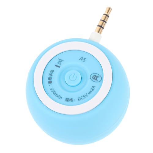Altavoz de computadora mini de 3,5mm y 2 canales con batería de 350mAh color azul