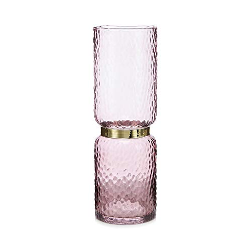 Debenhams Home Collection Violet Tall Vase en Verre, Violet, Taille Unique