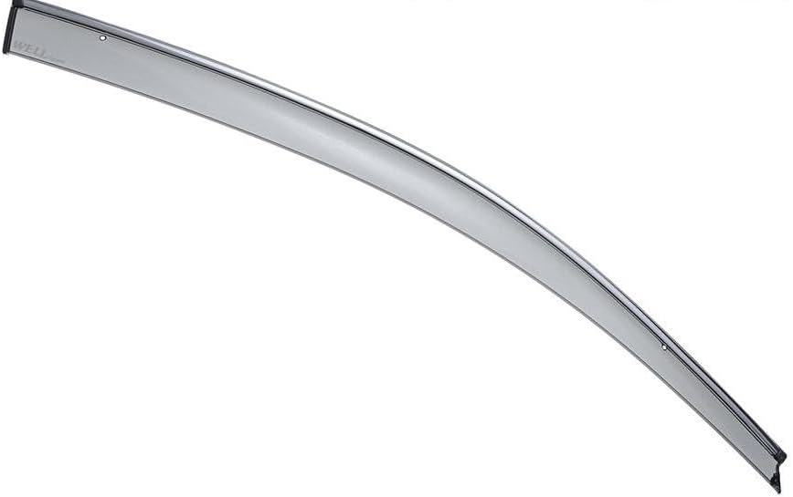 WellVisors Window Visors Wind Deflectors Compatible with Volkswagen VW 2012-2019 Passat Sedan with Chrome Trim Rain Guards 3-847VW013