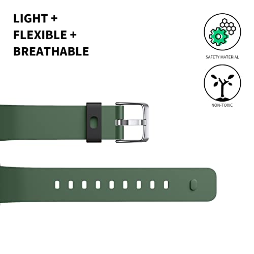 FunBand Compatible with Galaxy Watch5 40mm 44mm /Galaxy Watch5 Pro 45mm Galaxy Watch 4 40mm /44mm,20mm Printed Soft Silicone Classic Bracelet Replacement Band fit for Watch 4 Classic 42mm / 46mm - Image 3