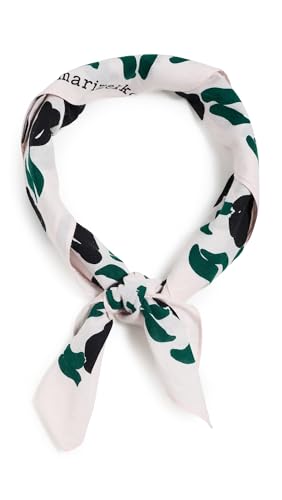 MARIMEKKO Womens Pesofati Lemmitty Scarf Light Pink/Black/Dark Green One Size