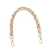 SHINEOFI Correa para Bolso de Resina Cadena Decorativa con Patrón Mármol y Cierre Metálico Accesorio Versátil para Reemplazo de Bandolera Mujer