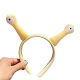 Qiwieod Antena de caracol para los ojos, turbante, disfraz de antena, diadema de dibujos animados, diadema con de caracol, divertido disfraz de caracol, disfraz elástico, dibujos animados,