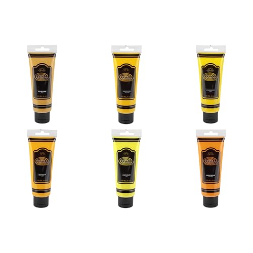 Creative Inspirations Acrylic Paint Yellow Set of 6, 120mL Tubes,