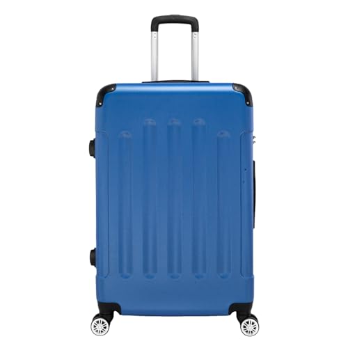 Luggage Sets 3-In-1 Portable ABS Trolley Case Large Suitcases Small Travel Suitcase Vintage Suitcase Universal Wheel 20" / 24" / 28" Suitable for Travel, Moving and Business Trip Maleta Dark Blue4