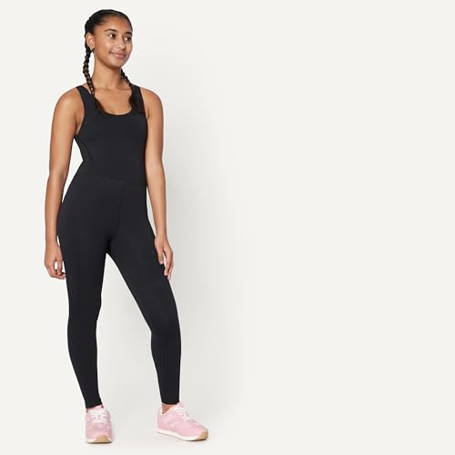 Amazon Essentials Girls' Gymnastics Buttery Soft FormFlex Dance Tank Unitard Bodysuit, Black, X-Small - image 2