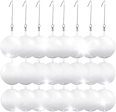 best bird deterrent for trees that actually work to keep your garden safe 4 Hedoc Reflective Bird Scare Discs Set, 24PCS Large Double-Sided Bird Deterrents for Outside, Bird Reflectors to Keep Birds, Woodpeckers, Pigeons Away from House, Outdoor Garden, Patio and Yard