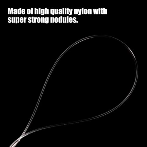 Motroce MT-TMNLX-109 Clear Hanging Wire 0.8Mm, 656Ft Strong Fishing Line, Invisible Nylon Thread With 120 Pcs Aluminum Crimping Sleeves For Hanging Christmas Ornaments thumb #2