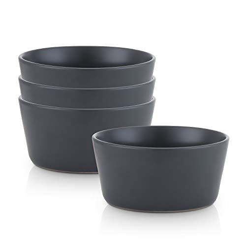 Image of Stone Lain Stoneware Bowls Set, 4-Piece, Grey Matte