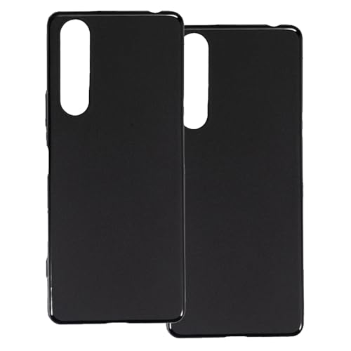 UOGNADGD 2-Pack TPU Case for Xperia 1 II - Black