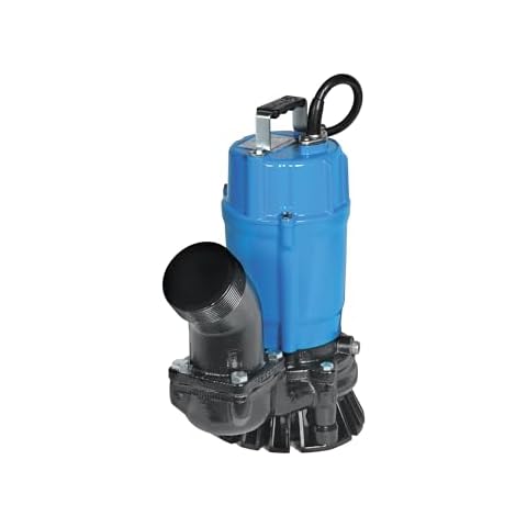 Tsurumi Pump HS3.75S 3" 1HP Submersible Trash Pump, Blue, L Cover