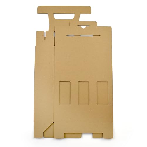 Evergreen Goods 500ml Beer Bottle Carrier Box | Holds 3 Bottles or Cans - 3 Display Windows | Durable Cardboard Holder for Beer, Ale, Cider | Ideal for Home Brew, Gifts and Parties Occasions (1 Box) - Image 5