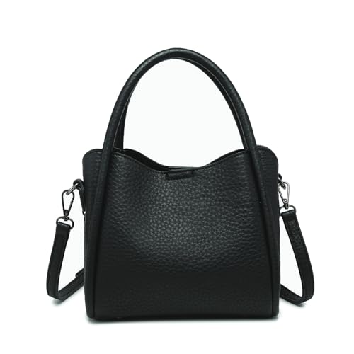 Ruby Handbags and Purses Vegan Leather Shaped Top Handle Satchel Ladies Shoulder Tote Bag Hobo Purse for Women
