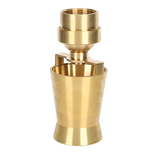 Water Fountain Nozzle Spray 1.5 Inch Internal Thread Brass Easy to Install Ice Tower Nozzle for Pond and Fountains