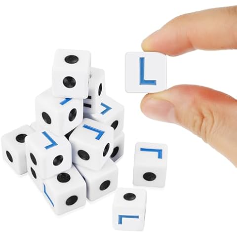AHQiZFX 16 Pcs Left Right Center Dice Set Cover