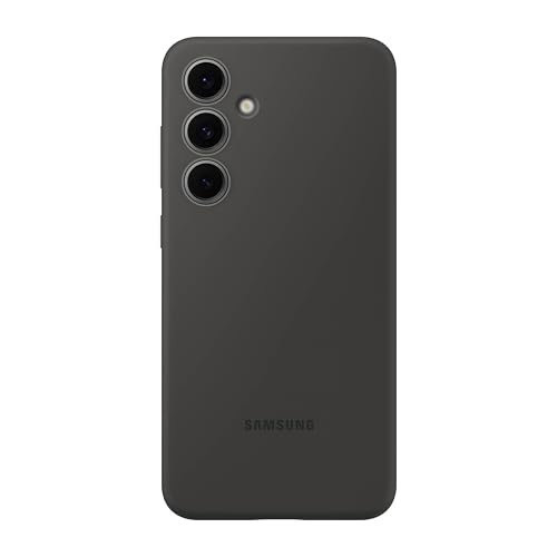 Image of Samsung Galaxy S24 FE Silicone Phone Case, Protective Cover with Color Variety, Smooth Grip, Soft and Sleek Design, Seamless Fit, US Version, Black