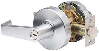 Trans Atlantic DL-LSV53-US26D Saturn Series Entry Cylindrical Grade 2 Lever Set, Brushed Chrome image 4