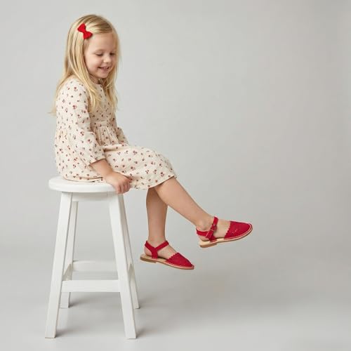 Image of THEE BRON Toddler Floral Cutout Closed Toe Sandals for Girls Breathable Summer Shoes