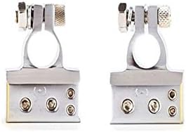 Davitu Electrical Equipments Supplies - 1Pair Car Battery Terminal Connectors Kit Positive Negative Post Clamp for Auto