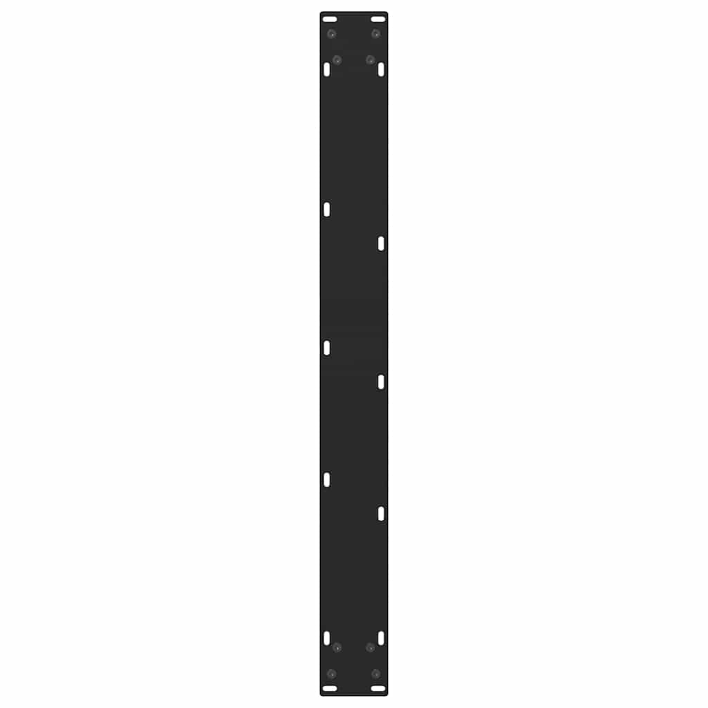 vidaXL Gambe per tavolo da pranzo nere 2 pz 70x(72-73) cm in acciaio