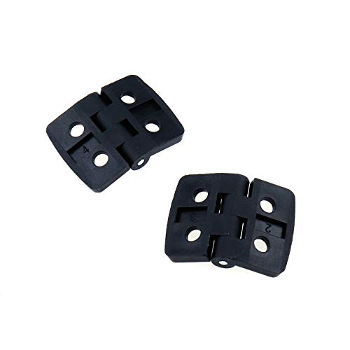 My Mironey 1.57" X 1.18" Plastic Hinge Black Nylon Door Hinges With Screws Pack Of 10 #TOP2